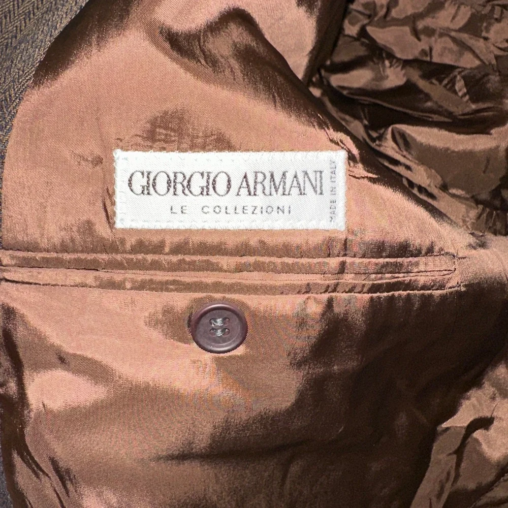 Giorgio Armani Brown Wool Sport Coat